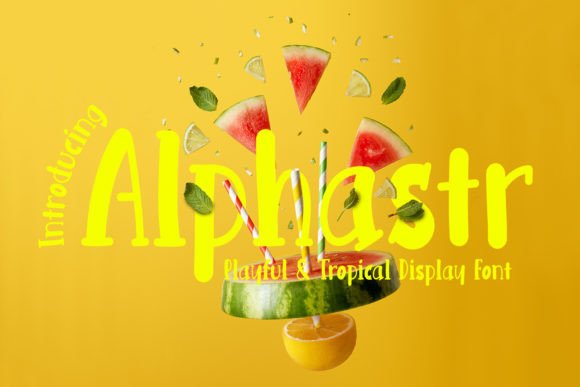 Alphastr: Evaluating a Tropical-Inspired Display Font for Food and Lifestyle Design