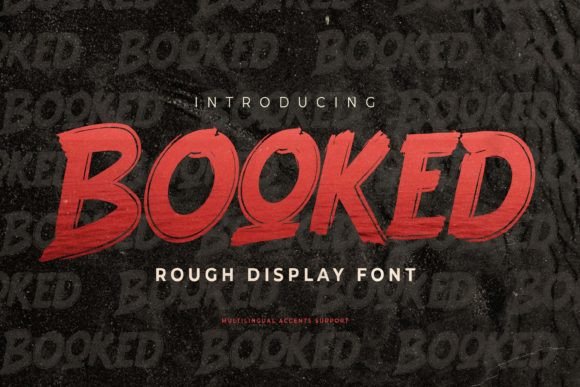 Booked Font: Natural Texture for Creative Designs