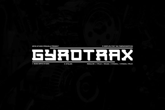 Grvs Gyrotrax: The Ultimate Mecha Font
