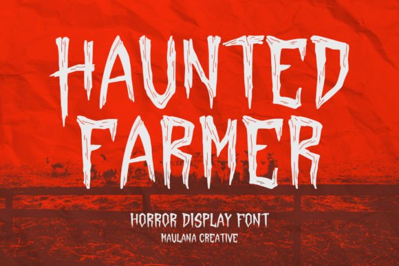 Haunted Farmer: A Bold Horror Display Font