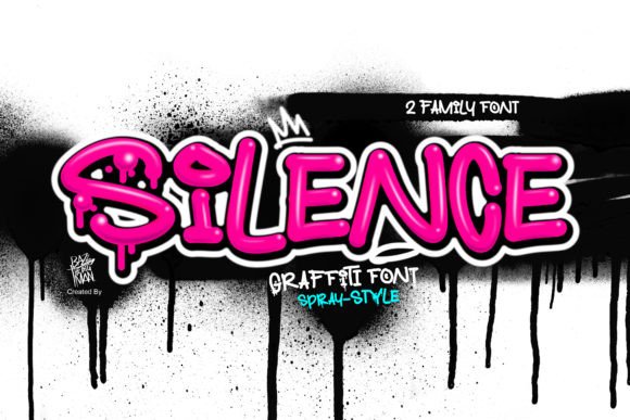 Silence Font: Bold Graffiti Style for Modern Design