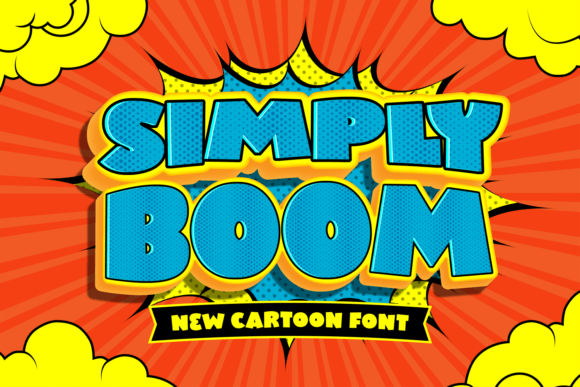Simply Boom: Elevating Brand Identity with Bold, Cartoon-Inspired Typography