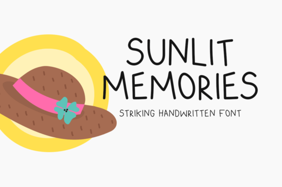 Sunlit Memories: Elevating Design with a Sweet and Striking Handwritten Font