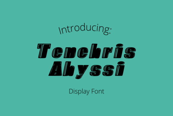 Tenebrys Abyssi: Mastering Bold Typography for Impactful Design
