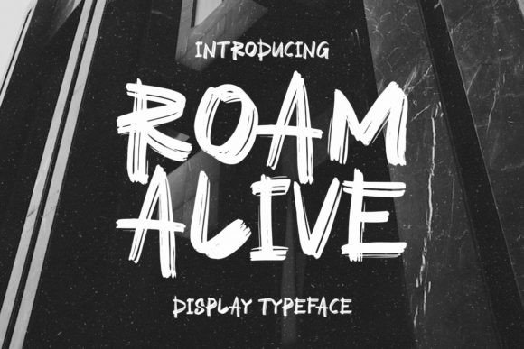 Unleashing Bold Creativity with the Roam Alive Brush Font